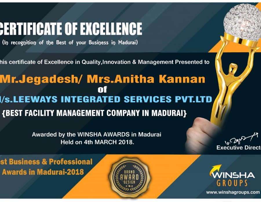 Leeways Best Business & Professional Awards